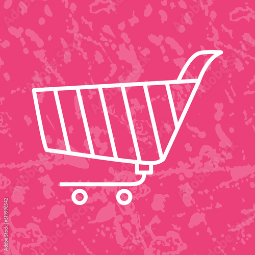 Unique Shopping Cart Vector Icon