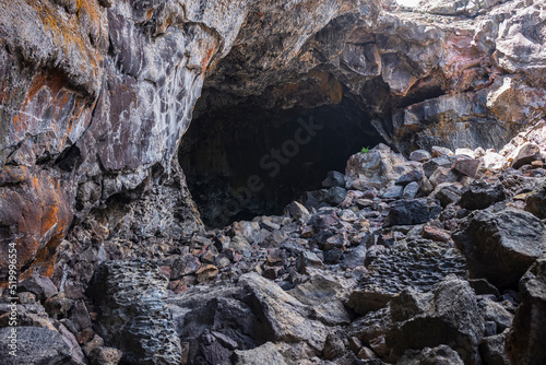 Exploring the caves at Craters of the Moon National Monument & Preserve © Jonathan W. Cohen 