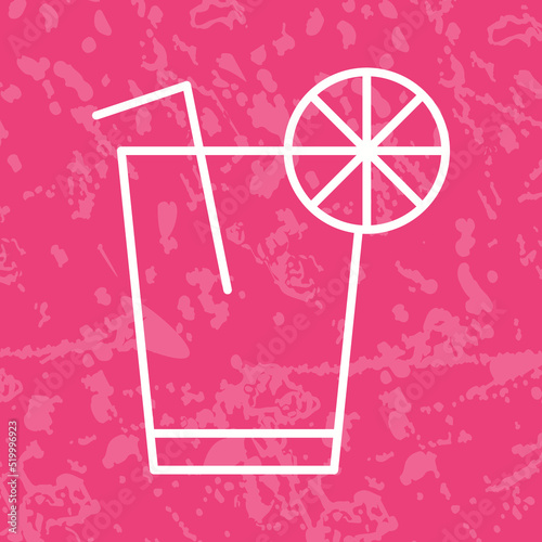 Unique Lemon Juice Vector Icon