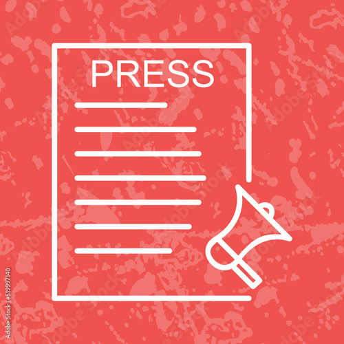Unique Press Releases Vector Icon