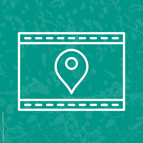 Unique Location Web Advertising Vector Icon