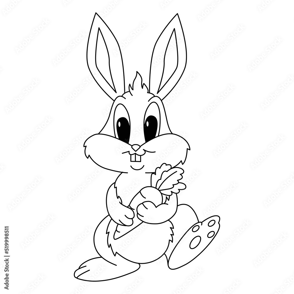 Obraz premium Cute bee cartoon coloring page illustration vector. For kids coloring book.