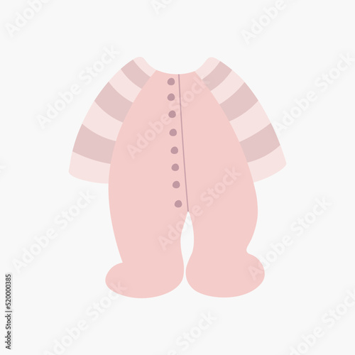 Scandinavian boho baby sliders in pastel colors, kids clothes. Hand drawn vector elements for nursery decoration, baby shower, party, poster, invitation, postcard