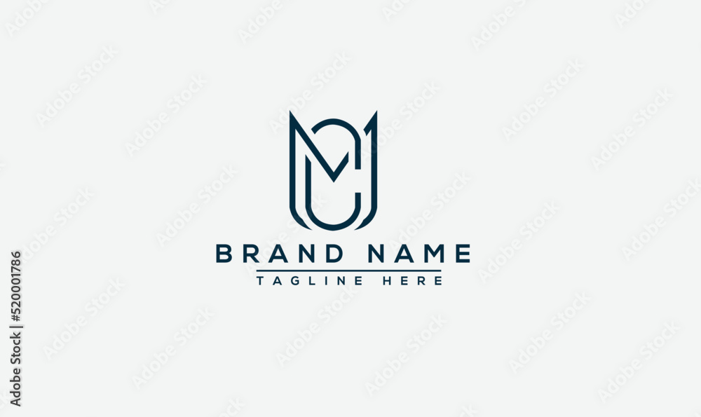 Logo design letter MC . Elegant modern. Vector template. - obrazy, fototapety, plakaty 