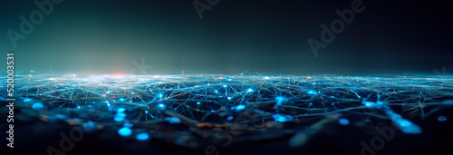 Abstract blue futuristic ba...