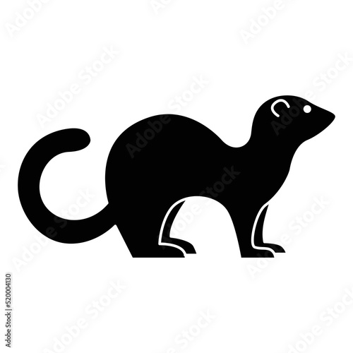 Weasel icon vector