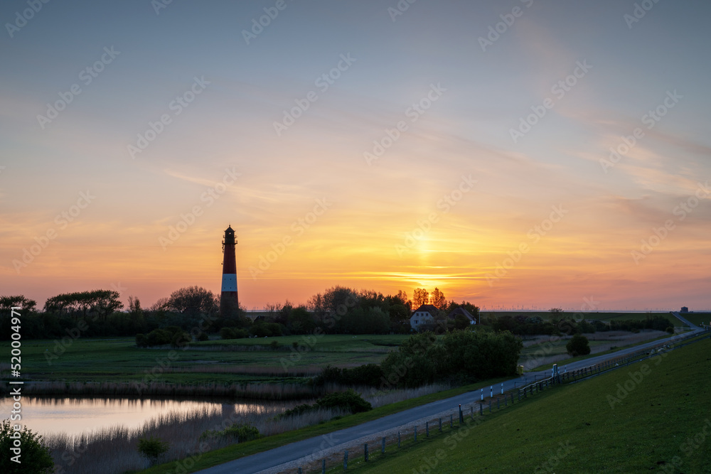 Naklejka premium Lighthouse of Pellworm, North Frisia, Germany