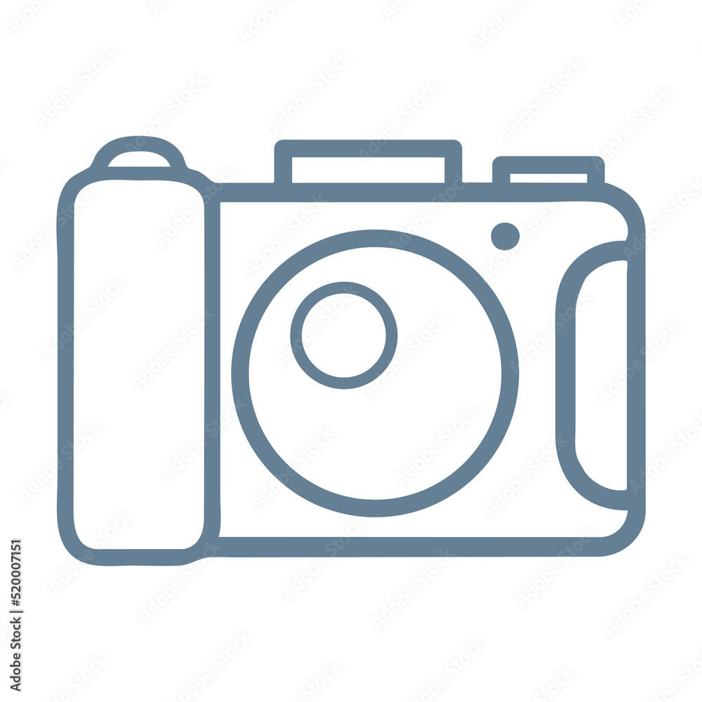 camera of line icons flat style camera of line icons flat style