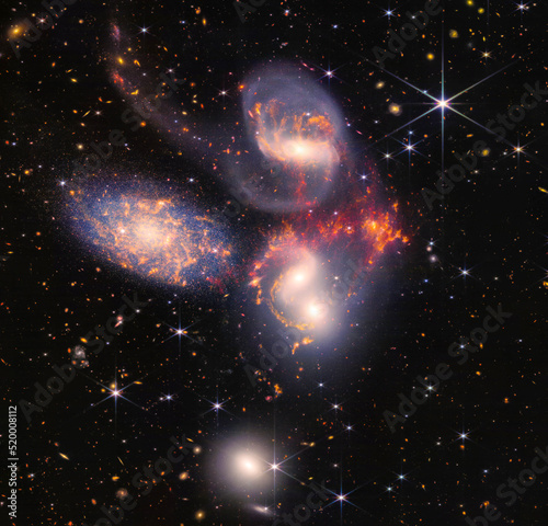 Galaxy Evolution and Black Holes. Digital Enhancement. Elements by NASA