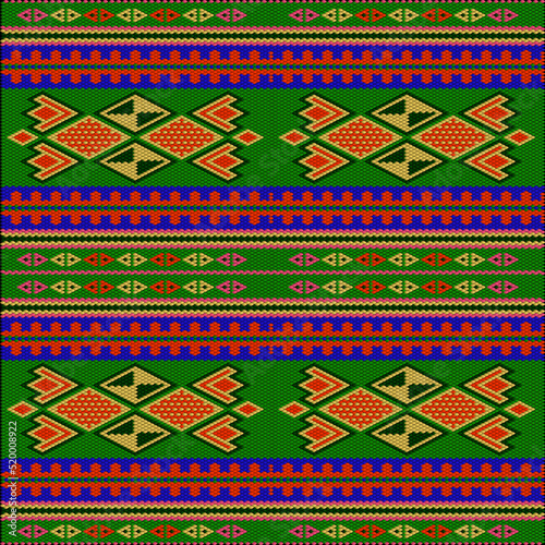 Ornament  is made in bright, juicy, perfectly matching colors. Ornament, mosaic, ethnic, folk pattern.