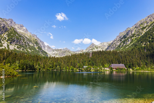 Poprad Mountain Lake, or Popradske Pleso, is the mountain lake located in the High Tatras, Slovakia