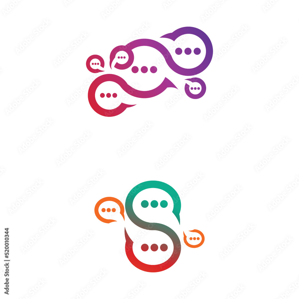 Speech bubble Logo template vector illustration Speech bubble Logo template vector illustration