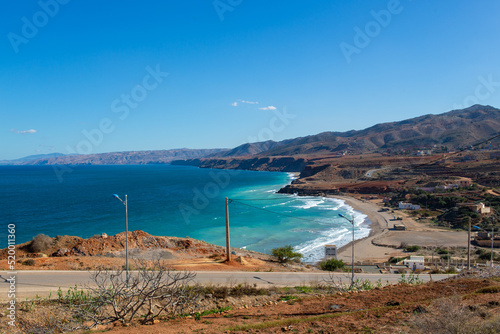Cara Blanca beach near by Nador city in Morocco photo