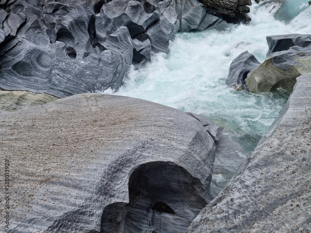 Marble Castle rock formation (Marmorslottet) outside of Mo i Rana ...