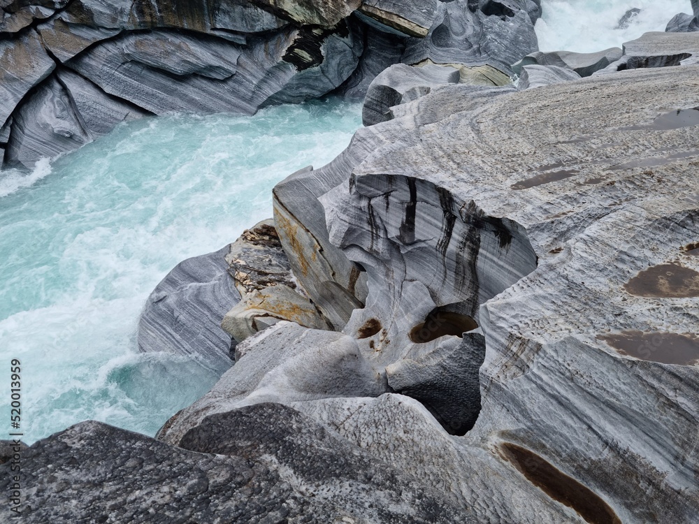 Marble Castle rock formation (Marmorslottet) outside of Mo i Rana ...