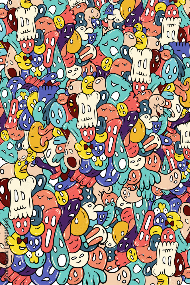 Doodle Collection Background Pattern