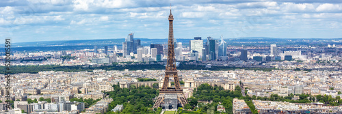 Fotobehang Paris Eiffel tower travel traveling landmark panorama from above in France