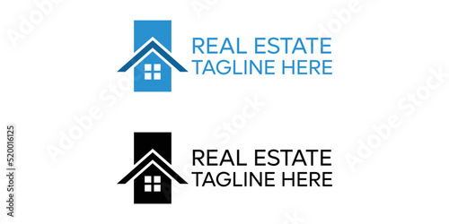 Real Estate vector logo design template. House abstract concept icon.
