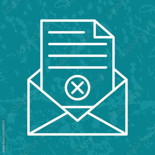 Rejection Of A Letter Icon
