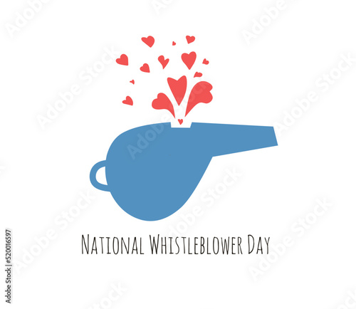 National whistleblower day july 30 vector illustration, suitable for web banner or printing campaign