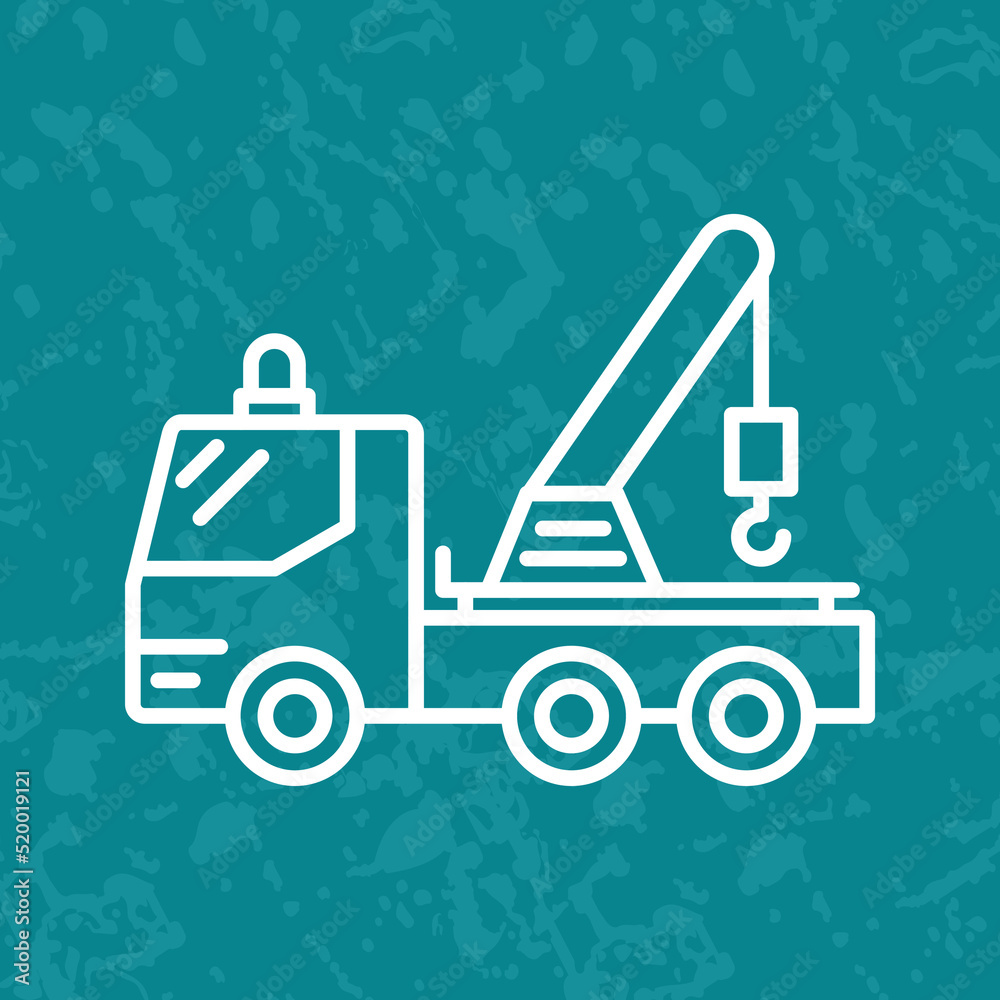 Naklejka premium Crane Icon