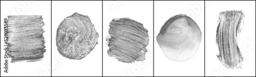 Set Of Black Halftone Texture On White Background. Modern Dotted Futuristic Backdrop. Fade Noise Overlay. Digitally Generated Image. Pop Art Style. Vector Illustration, Eps 10.