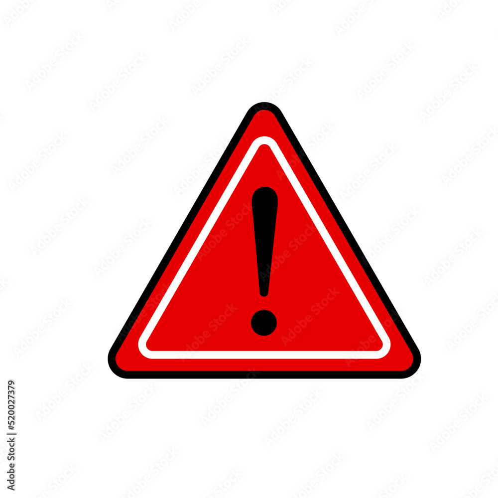 Danger sign, warning sign, attention sign. Danger icon, warning icon, attention icon Danger sign, warning sign, attention sign. Danger icon, warning icon, attention icon