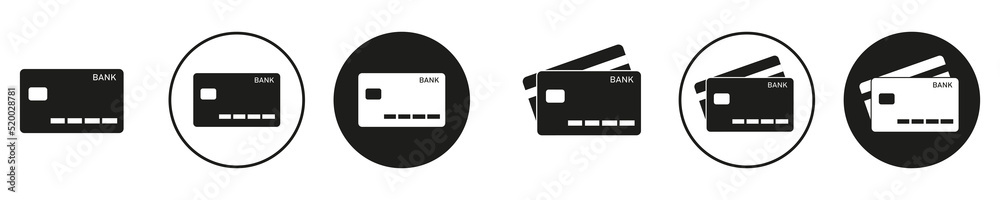 Credit card icons set.  Credit card payment. Payment sign.Vector icon. 10 eps