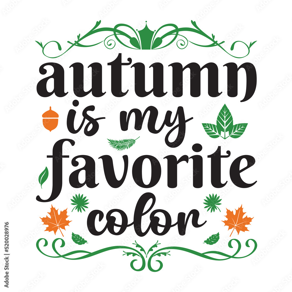 Fototapeta premium Autumn SVG Design