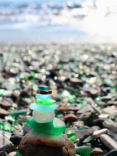 Sea glass beach in Rossia　シーグラスビーチ photo