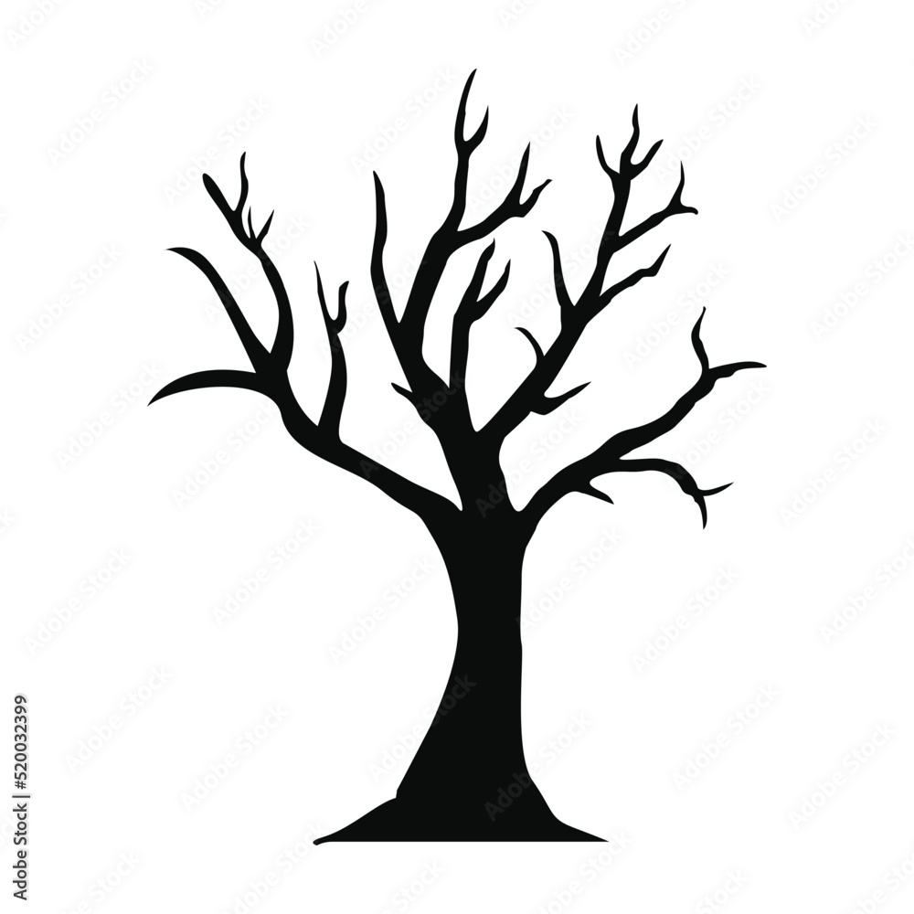 Autumn, dead tree, fall, fallen leaves icon Autumn, dead tree, fall, fallen leaves icon