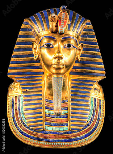 Obraz na płótnie Tutankhamun's golden burial mask w salonie