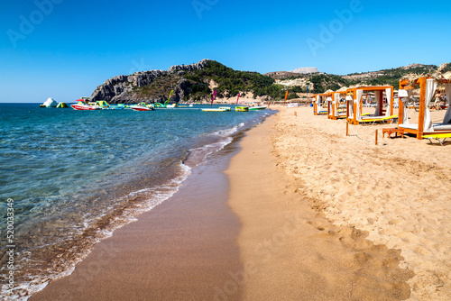 Tsambika sandy beach at Rhodes island in Greece © Jaroslav Moravcik
