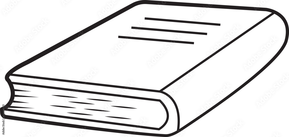 Naklejka premium illustration of a book