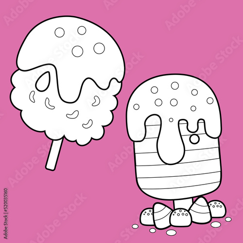 Candyland Sweet Lollipop Dessert Digital Stamp