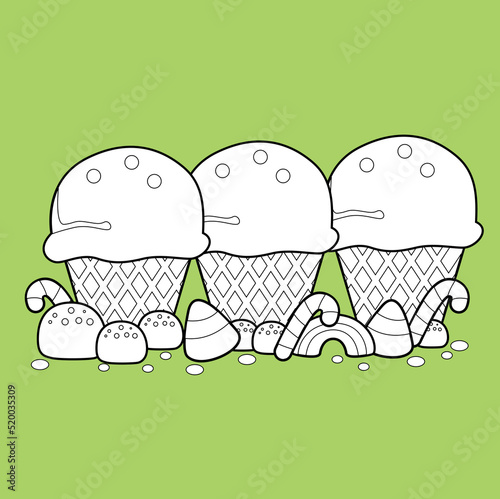 Candyland Sweet Lollipop Dessert Digital Stamp