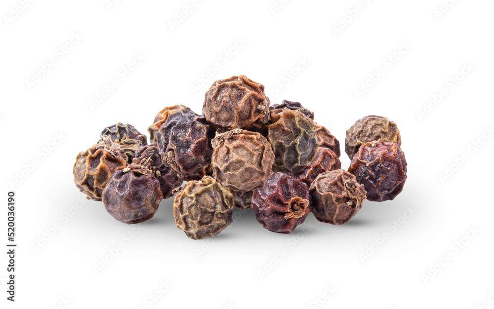 Peppercorn isolated on white Peppercorn isolated on white