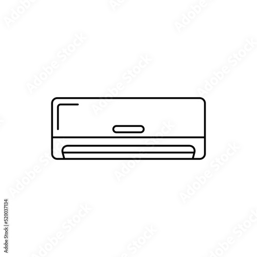 Indoor Air Conditioner icon in line style icon, isolated on white background
