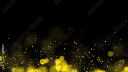 Abstract Yellow Glittering Sparkle Background