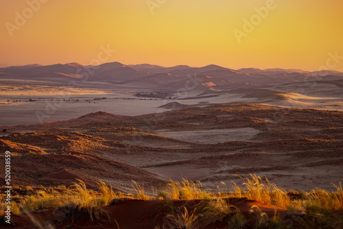 Sunset at Namib Desert in Namibia  Africa