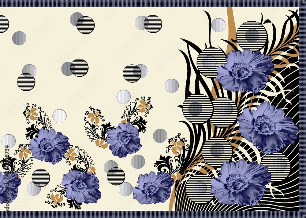 multi patterns with colorful sari design for textile printed and u can ...