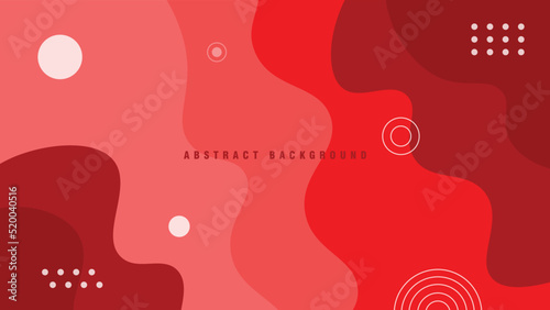 Abstract dynamic fluid textured red background. Wave background.