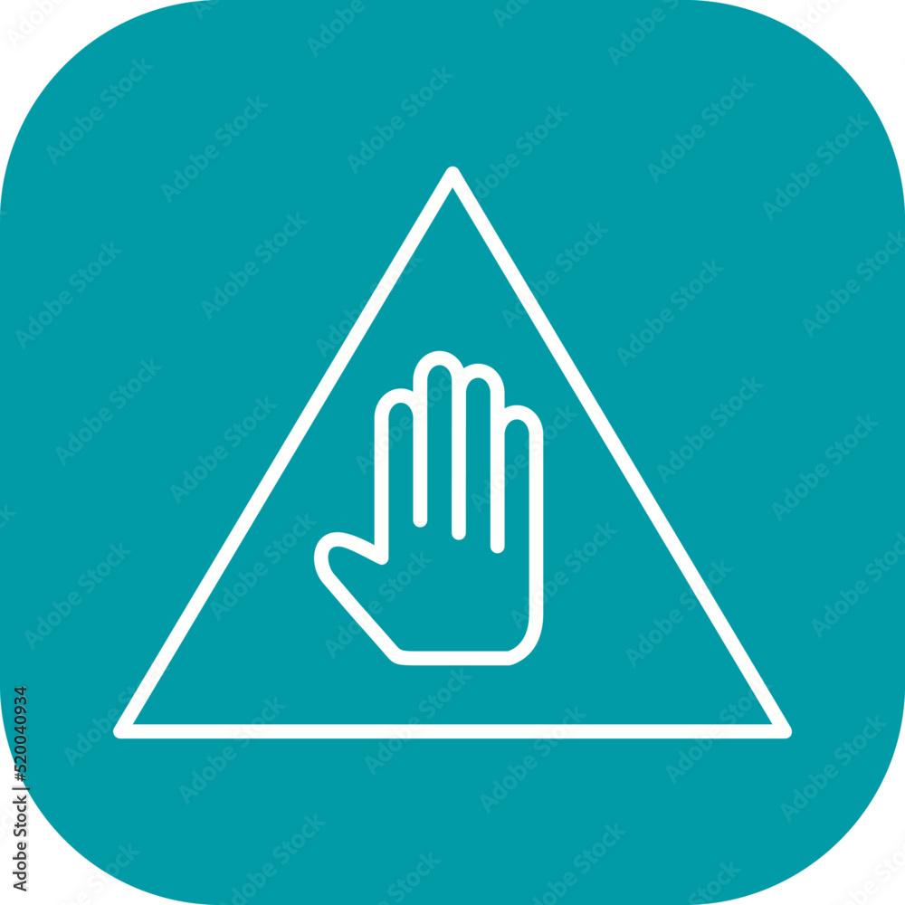 Obraz premium Unique Warning Vector Icon