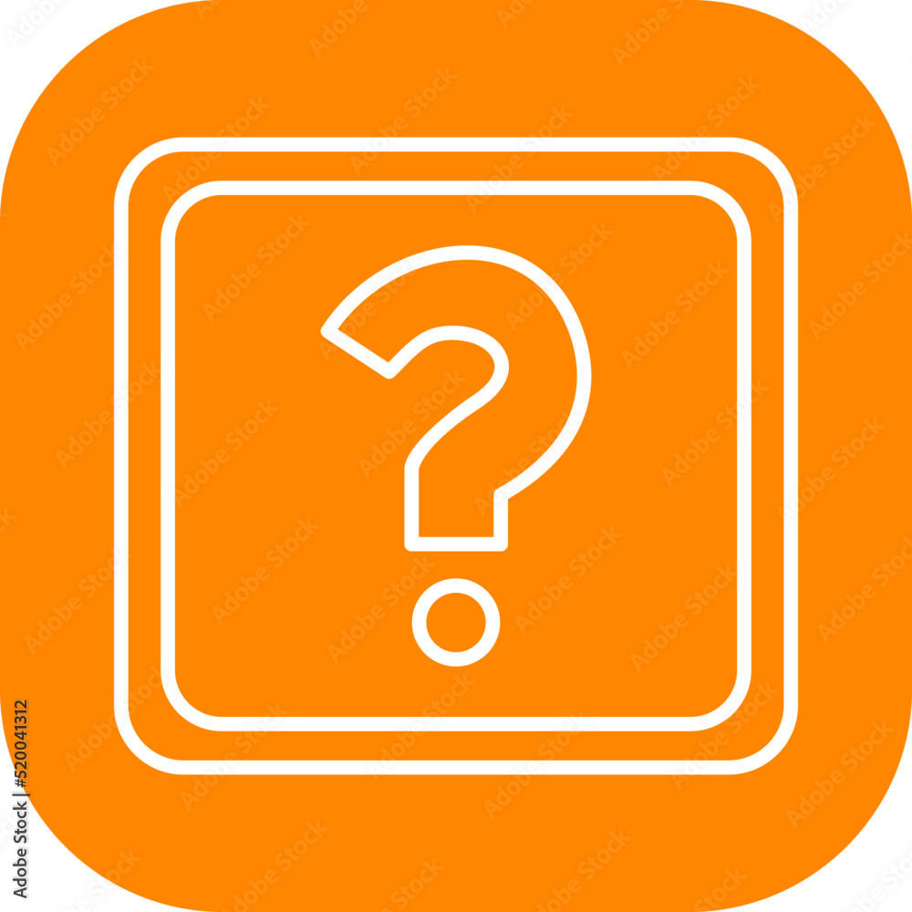 Unique Question Mark Vector Icon