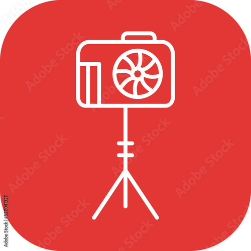 Unique Camera Stand Vector Icon