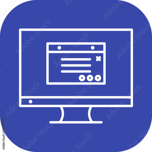 Unique Internet Ads Vector Icon