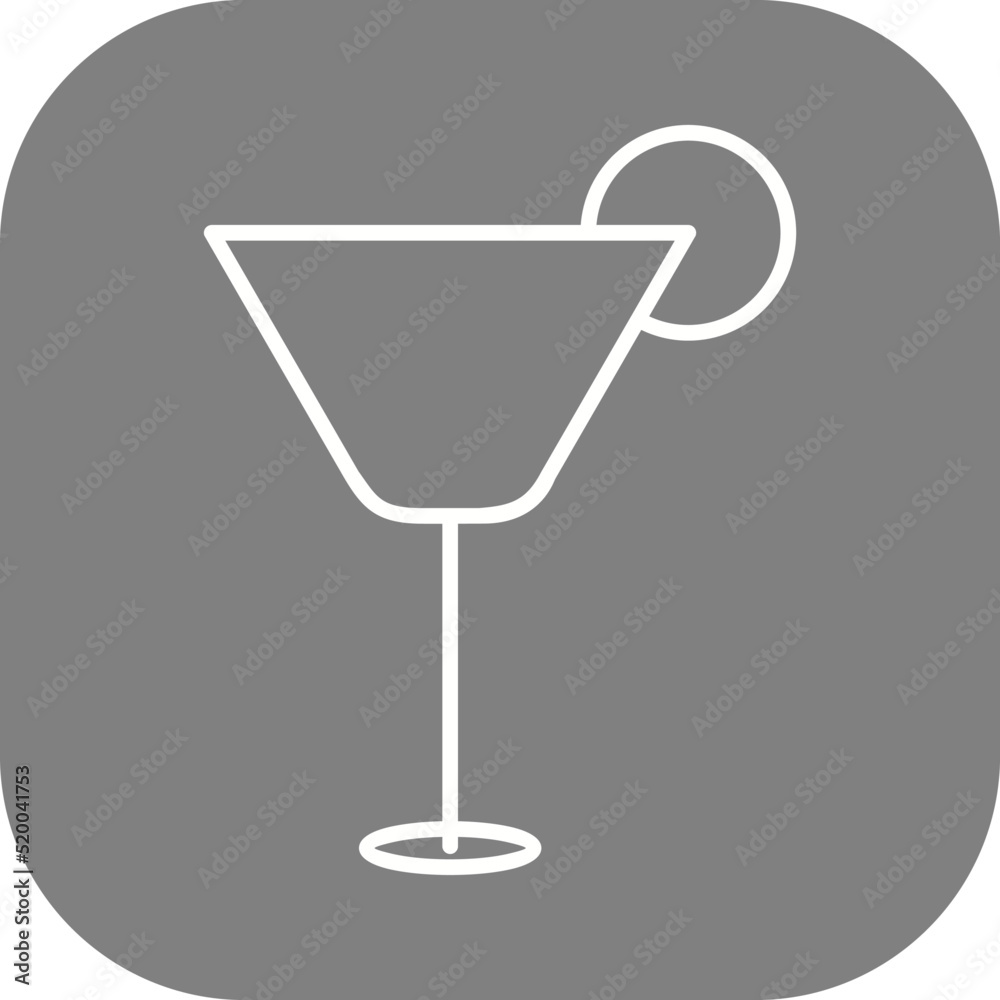 Cocktail Drink Vector Icon Cocktail Drink Vector Icon