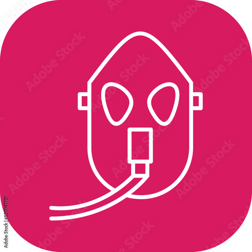 Unique Oxygen Mask Vector Icon