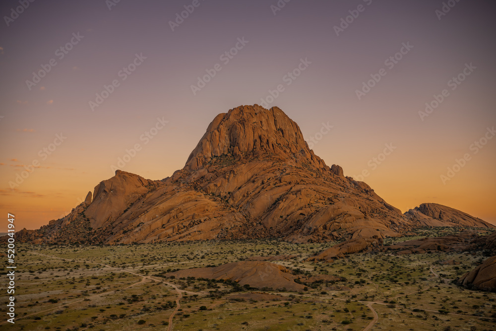 Spitzkoppe mountain in sunrise, Namibia, Africa