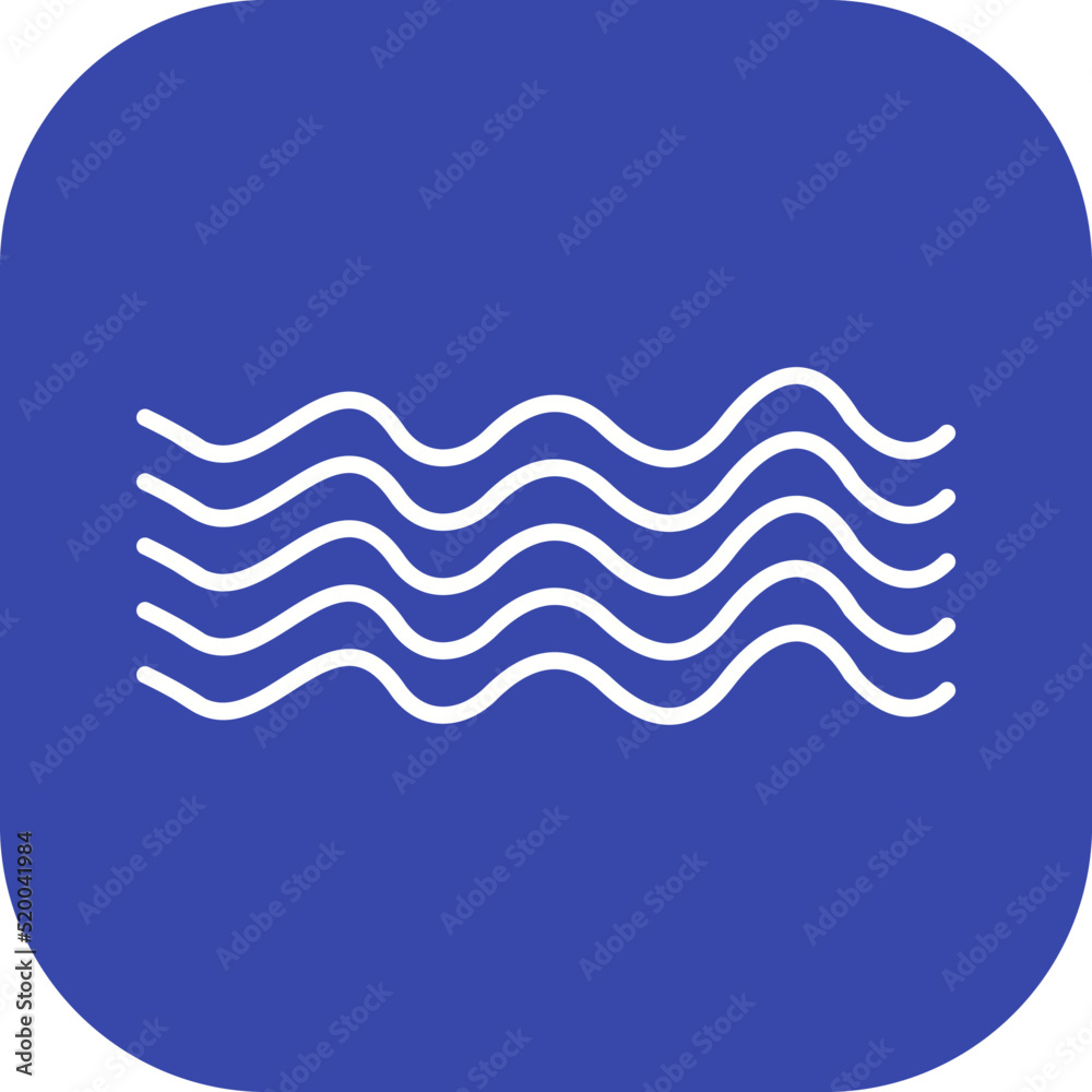 Magnetic Waves Vector Icon Magnetic Waves Vector Icon
